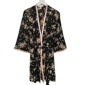 Oscar de La Renta Pink Label Robe S/M Floral Short Shabby Chic Cottage Core